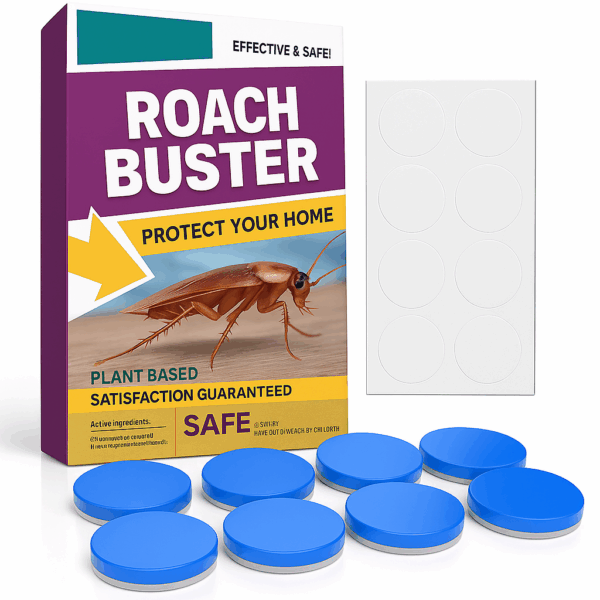 Roach Buster Mess Free Placement Cockroach Killer Powder.
