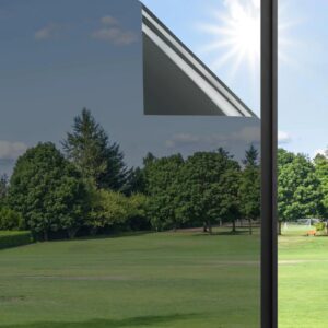 Roachbuster One-Way Window Privacy Film – Reflective UV Blocking Tint for Home & Office Multi-size