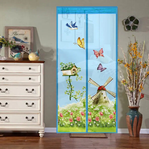 Mosquito and Fly Screen Door Curtain with Magnetic Closure - Image 5