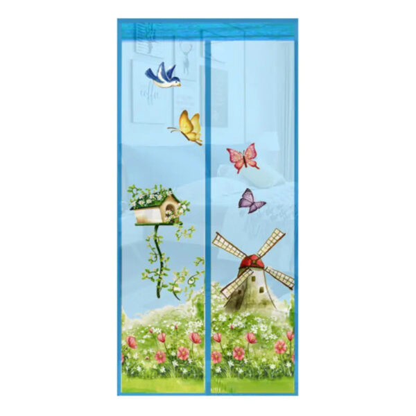 Mosquito and Fly Screen Door Curtain with Magnetic Closure - Image 3