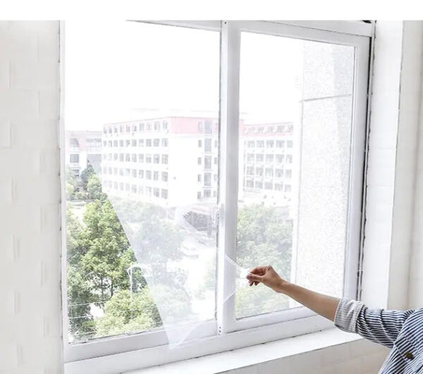 DIY Self-Adhesive Mosquito Window Screen Panel – Easy Install Bug Barrier and Net. - Image 3