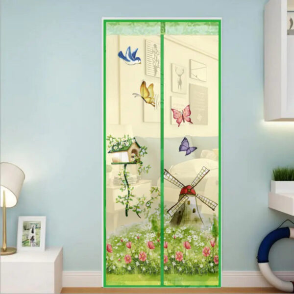 Mosquito and Fly Screen Door Curtain with Magnetic Closure - Image 7