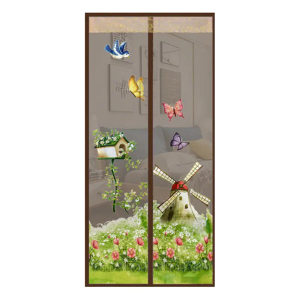 Mosquito and Fly Screen Door Curtain with Magnetic Closure - Image 2